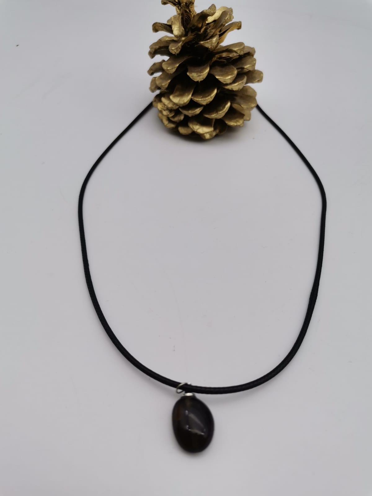 DOĞALTAŞ DUMANLI KUVARS KOLYE