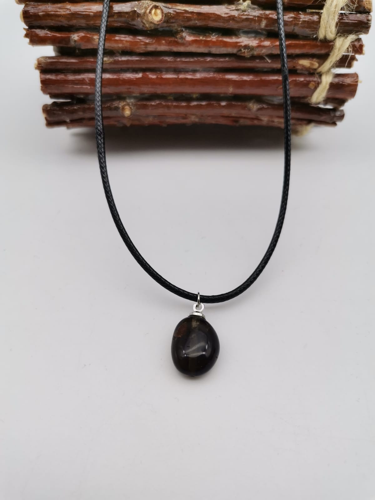 DOĞALTAŞ DUMANLI KUVARS KOLYE