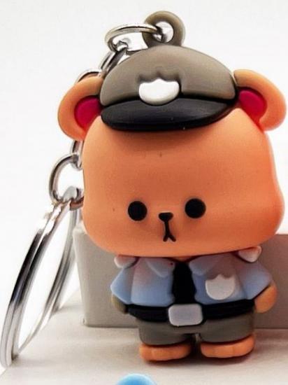 Polis Ayıcık Anahtarlık