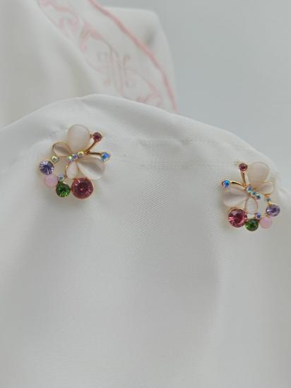 Gümüş Uçlu Zirkon Taşlı Küpe 17