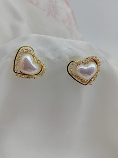 Gümüş Uçlu Zirkon Taşlı Küpe 15