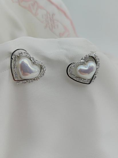 Gümüş Uçlu Zirkon Taşlı Küpe 14