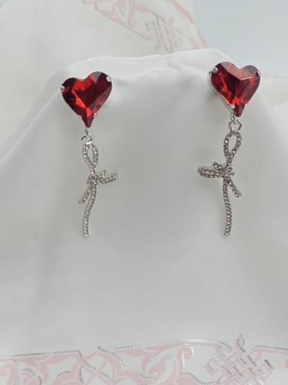 Gümüş Uçlu Zirkon Taşlı Küpe10