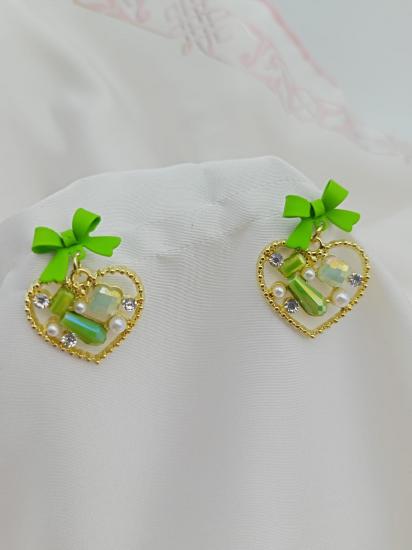 Gümüş Uçlu Zirkon Taşlı Küpe 28