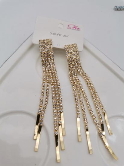 Gümüş Uçlu Zirkon Taşlı Küpe 52