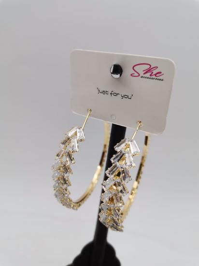 Gümüş Uçlu Zirkon Taşlı Küpe 50