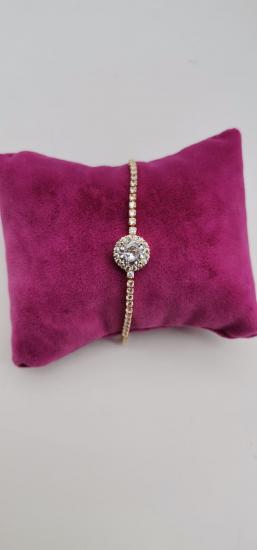 Zirkon Taşlı Suyolu Bileklik 8