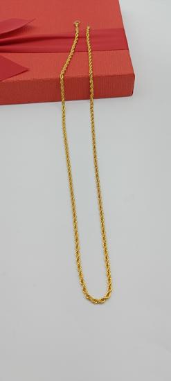 Altın Kaplama Halat Zincir Kolye