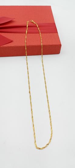 Altın Kaplama İnce Zincir Kolye 