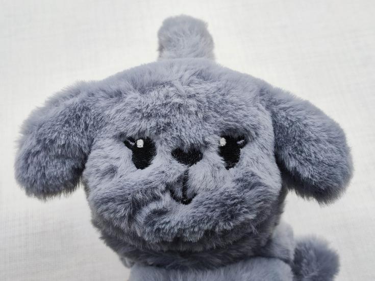 Sevimli Köpek Gri Peluş Çocuk Kulaklik 