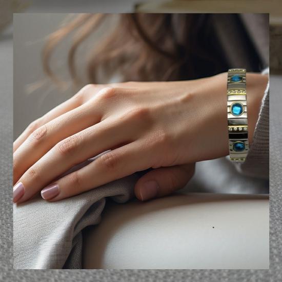 Stainless Steel Mavi Nomination İtalyan Charm Çelik Bileklik 